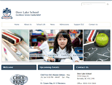 Tablet Screenshot of deerlakeschool.ca